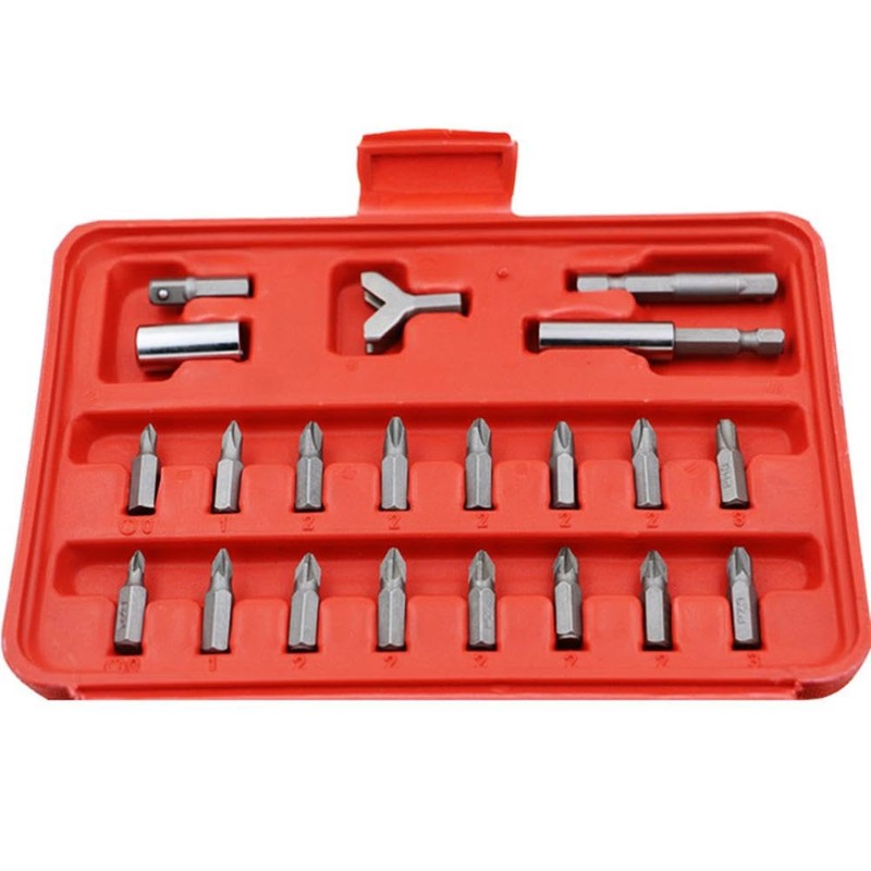 100 Pcs Screwdriver Bit Set, 1/4” Hex Multi Bit Screwdriver