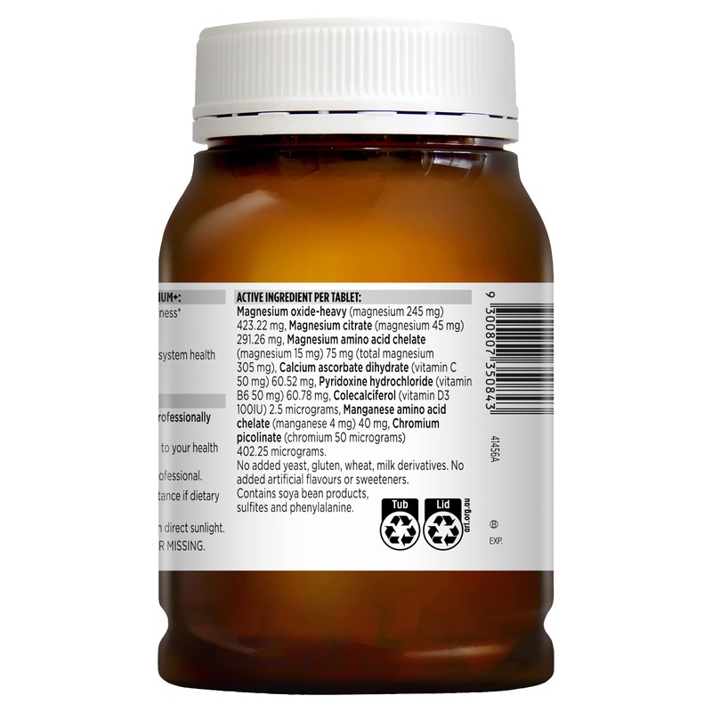 Blackmores Super Magnesium + 200 Tablets, White, 250 grams (41456)