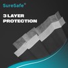 SureSafe 50 PCS ASTM Level-3 Masks Disposable, Black face mask,