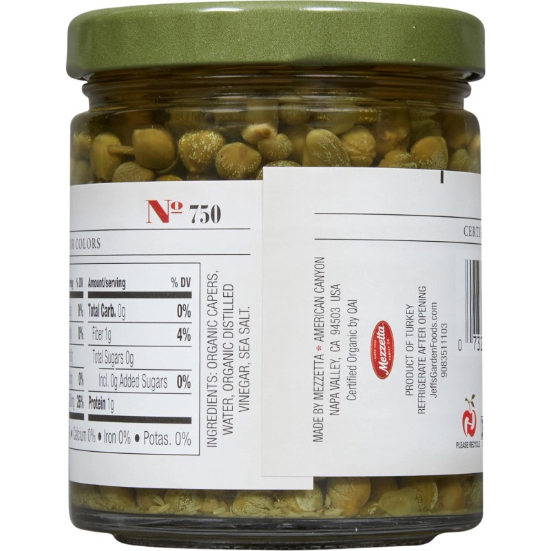 Jeff's Garden Non Pareil Capers 6 oz (Pack of 6)