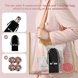 Facial Hair Remover for Chin, Upper Lip, Peach Fluff Including, 4 x Replacement Heads Epilator Women's Face (Gold (4 x Replacement Heads Included)