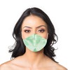 DALIX Exclusive Charmeuse Satin 3 Layer Face Mask in Mint