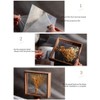 Wooden Dried Flower Photo Frame Dried Flower Display Stand Decorative