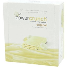 Barra Proteica Power Crunch Bionutritional Research Group, Crema de Vainilla Francesa, 12