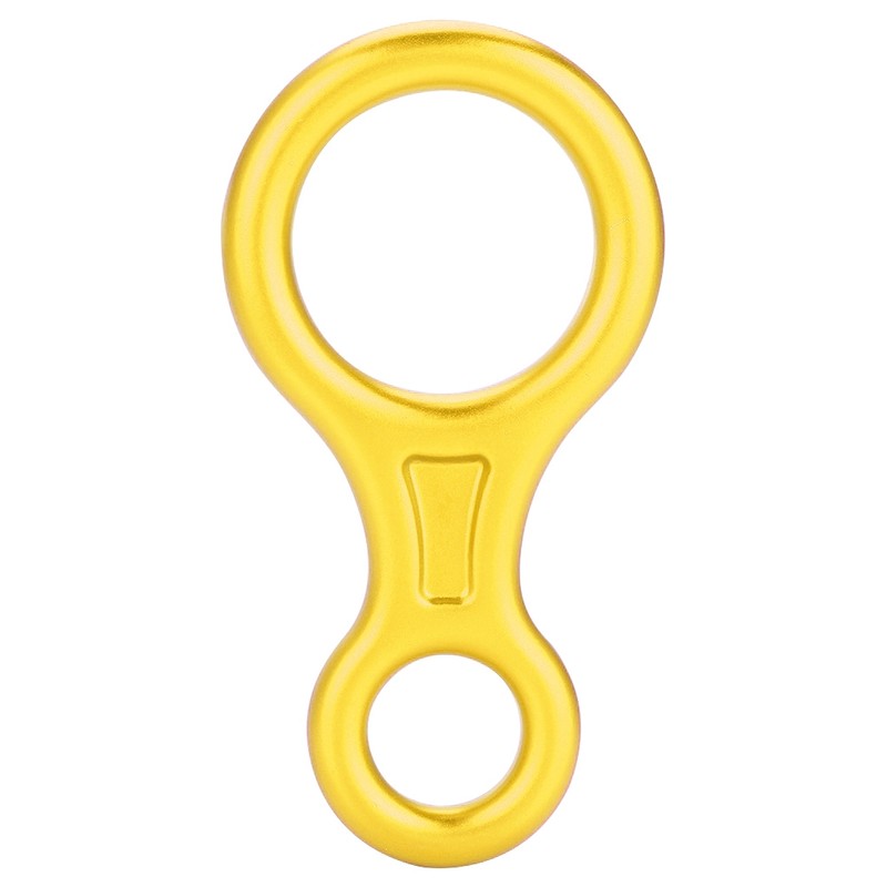 35KN Figure 8 Word Rope Descender Rappel Ring Rock Climbing