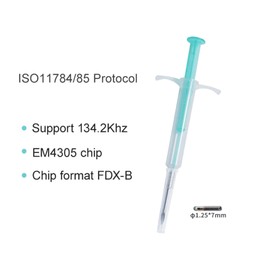 Dog Microchip, ISO Microchip Pets for Management and Tracking, Small ISO Microchip ID Tag with Syringe for Identification and Management of Dogs and Cats (20 Pack, 1.4 X 8 mm)