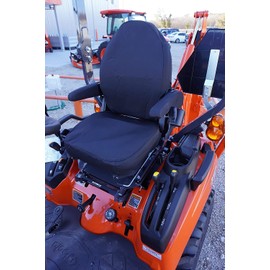 Durafit Seat Covers, Seat Covers for Tractor BX23 KUBOTA Tractors in Sold in Black Plush Velour Fabric KU06 V1