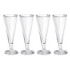 Dollhouse Miniature Four Empty Pilsner Glasses