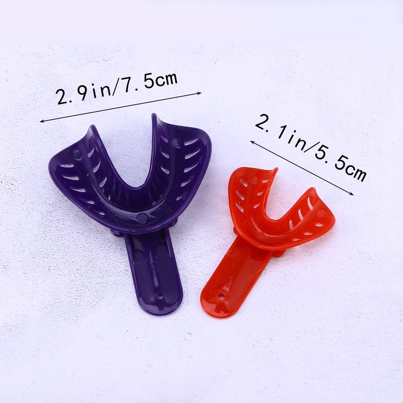 6 Pares Bandeja Dental desechable Bandeja de Materiales de Espuma
