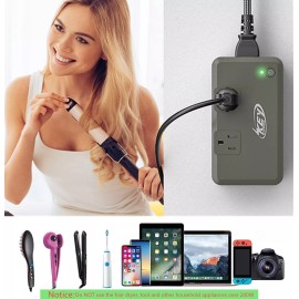 SOKOO 220V to 110V Step Down Voltage Converter 230W Power Converter 2-Outlet 3 USB