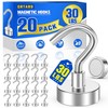Grtard 20 Pack Magnetic Hooks Heavy Duty, 30LBS Strong Magnet