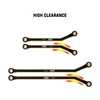 INJORA Brass High Clearance Front 4 Links Set 43g Links