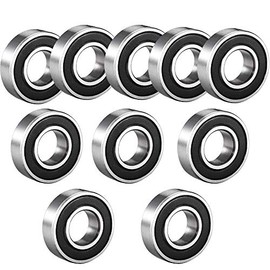 10 Pack Deep Groove Ball Bearing Double Side Rubber Sealed Deep Groove Ball Bearings 10mm x 26mm x 8mm