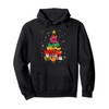 Santa Chicken Christmas Tree Present Boxes Chickens Shape Pullover Hoodie