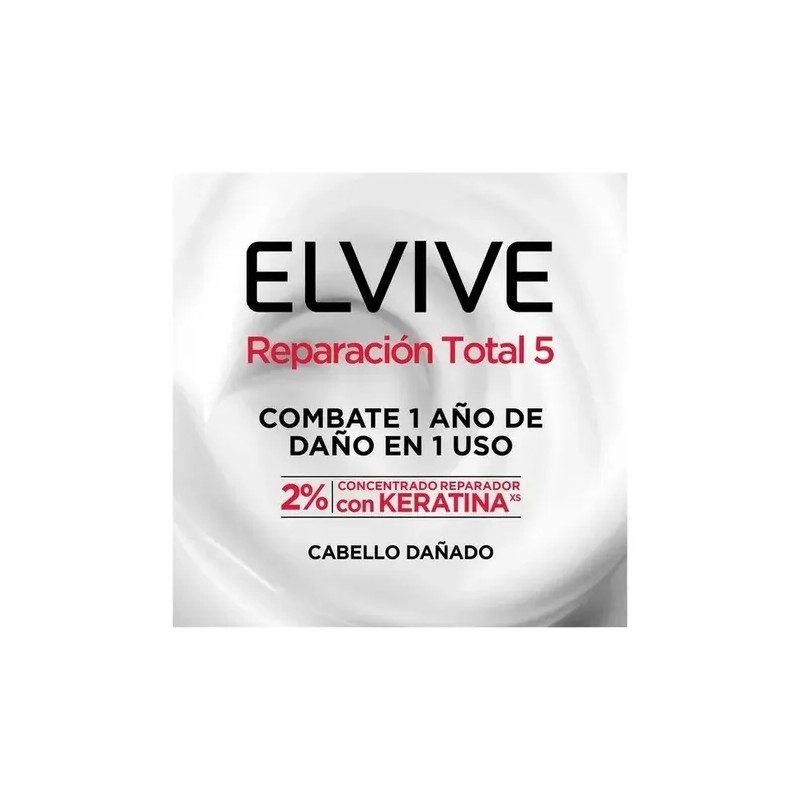 Shampoo 2 en 1 L'Oréal Elvive reparación total 5 cabello