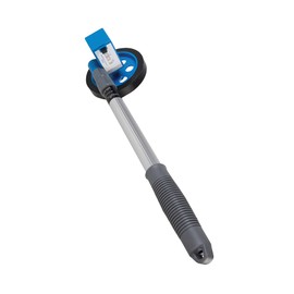 Dapetz ® Micro Surveyors Distance Measuring Wheel 0-999.9m Aluminium with Plastic Wheel Clear and Easy to Read Metric Dial with Accuracy of +/- 2% Telescopic Shaft and Rubber Handle for Extra Grip