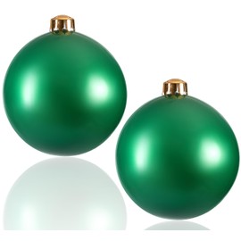 Bolas decorativas inflables grandes de 22 pulgadas, 2 paquetes, bolas de Navidad grandes, bolas de arreglo de fiesta de jardín al aire última intervensión, festivales de boda, adornos de Navidad,