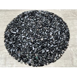 Wholesale Natural Semi Tumbled Rainbow Obsidian Gemstone Chips, Crushed Mini Crystals, Undrilled Crystal Chips (Rainbow Obsidian, 1 Pound)