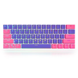 Guffercty kred PBT Keycaps 60 Percent with 6.25U Space Bar OEM Profile for Cherry MX Switch Mechanical Gaming Keyboard (Poney-C)