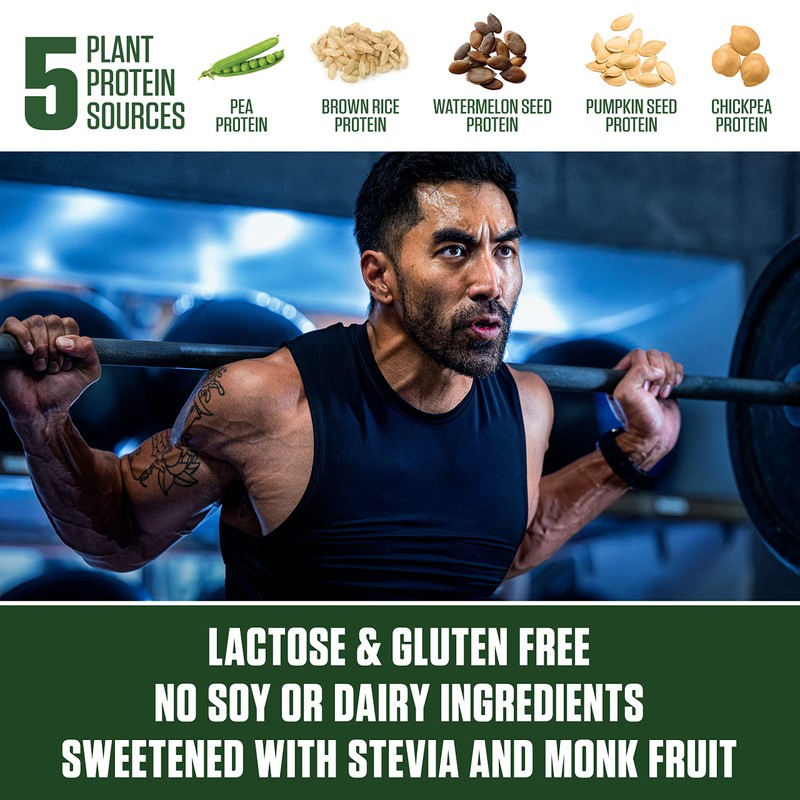 Dymatize Vegan Plant Protein, Smooth Vanilla, 25g Protein, 4.8g BCAAs,