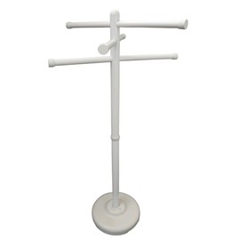 Sunivale Portable Outdoor Pool Towel Rack – Rustproof PVC Bars Portable Towel Rack in Bone – Towel Drying Rack Outdoor – Ideal Outdoor Drying Rack for Pool Towels, Beach Towels & Wet Swimwear
