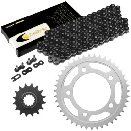 Caltric Black Drive Chain And Sprocket Kit for Honda CBR900RR 1993-1995 530-Chain Type