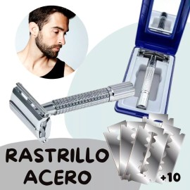 Mafab Rastrillo Acero Inoxidable Reutilizable + Navajas Full