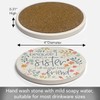 Thirstystone Because of Sister Single Round Absorbent Stone Coaster with