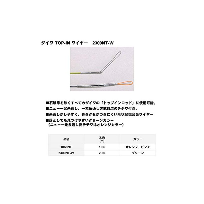 Daiwa 546799 TOP-IN Wire 2300NT-W