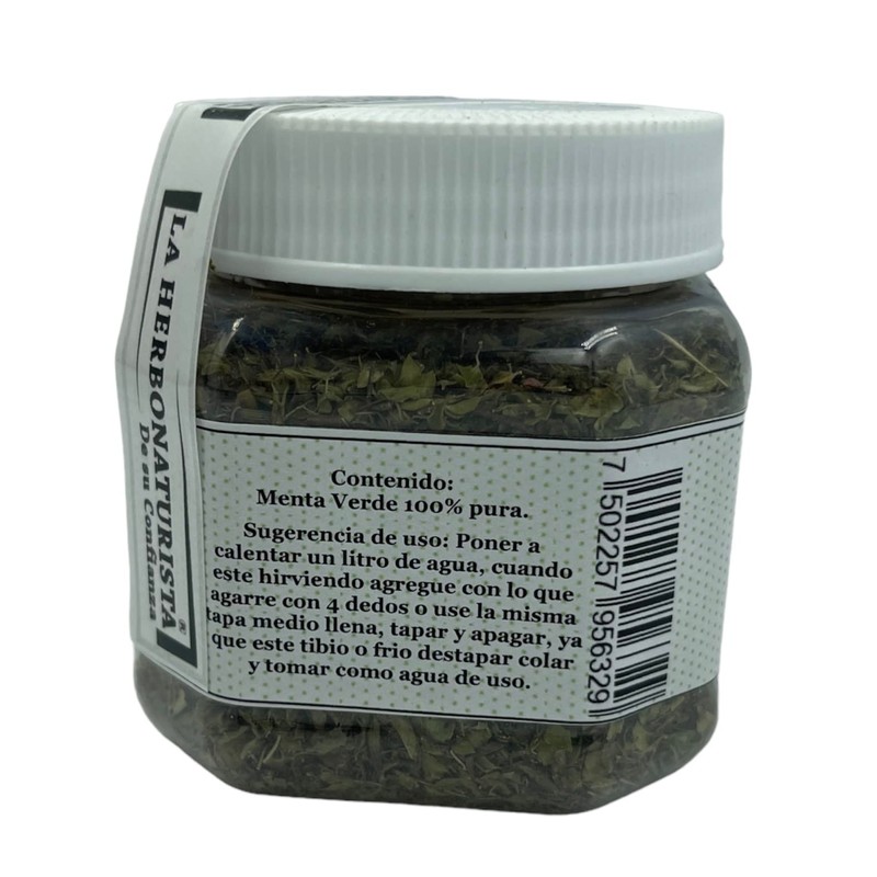 La Herbonaturista Hojas secas de Menta verde 100% pura con