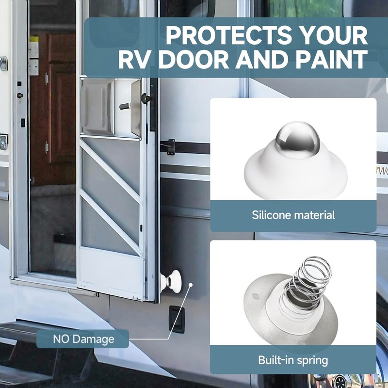 EJYTRVT RV Door Holder Magnetic Baggage Door Catch Latch for