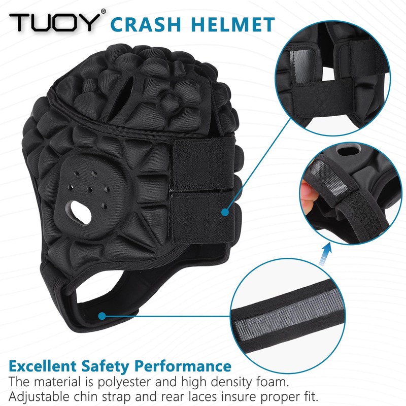 DGYAO Rugby Headguard Protective Headgear for Kids Boys Scrum Cap