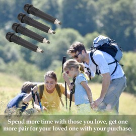 Alpenstock Tip for Hiking Poles / Trekking Poles / Replacement Caps Pack of 4