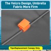 Beach Sun Umbrella Replacement Canopy, UPF 50+, 38 × 39