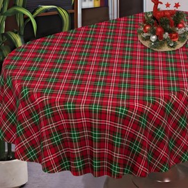 uwdfnwuif Christmas Tablecloth Winter Holiday Table Cloth Washable Christmas Plaid Table Cover for New Years Party and Dining Room Decor-60 * 84" Oval