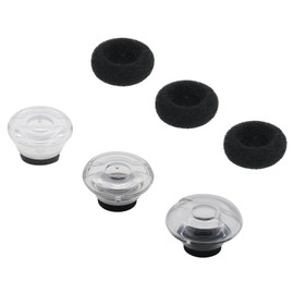 ALXCD Gel Eartips for Legend Voyager Pro Voyager 5200 Headset, S/M/L 3 Pcs Soft Gel Ear Tips & 3 Pcs Foam Cover Tips, Fit for Voyager Legend 5200 Pro (Black/SML)