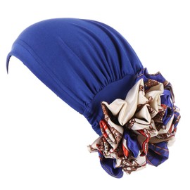 YEHUDAF LEE Women's Turban Headgear Head Scarves Chemo Cap Pre-Tied Double Layered Two-Tone Stitching Head Wrap Head Scarf, 12