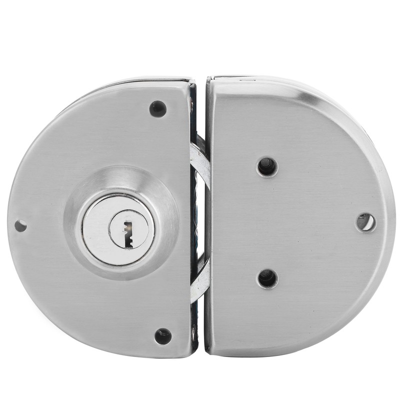 10‑12mm Thickness Glass Door Lock Stainless Steel Push Sliding Gate