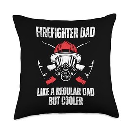 Firefighter Art For Men Dad Fire Dept Firemen Firefighter Throw Pillow