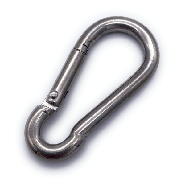 Befestigungstechnik F.R. V4A Stainless Steel Carabiner Hook, Pack of 5,
