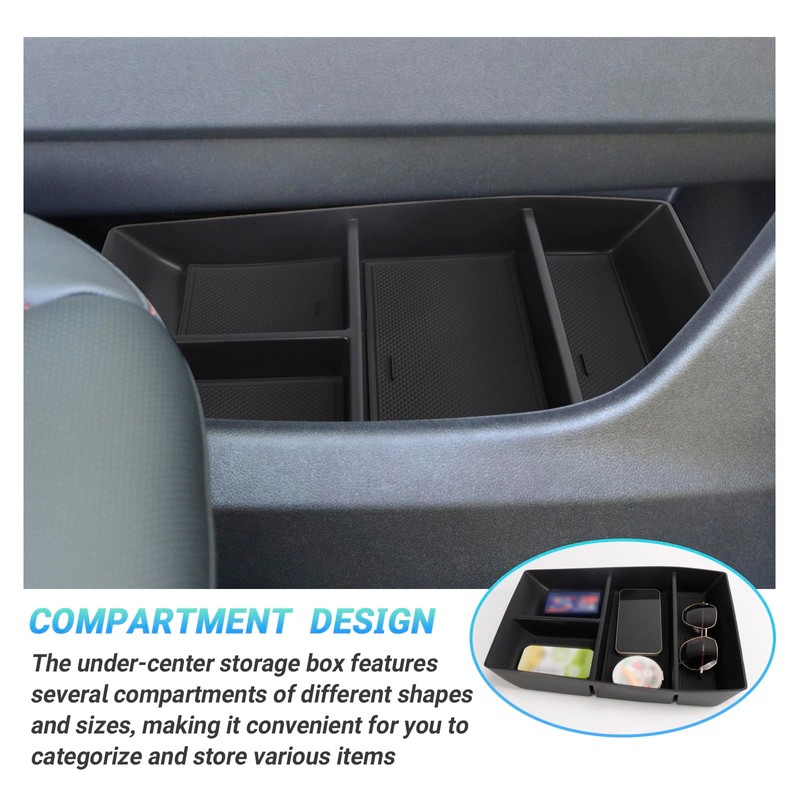 Sinminou Lower Center Console Organizer Tray Compatible with 2024-2025 Chevy