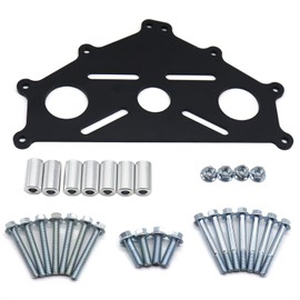 QHHR Engine Safe Stand Adapter Plate Compatible with Chevy Small/Big Block and LS LT Engines Heavy Duty Support Bracket