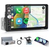 Single Din Radio with Carplay, 7 Inch Touch Screen Radio
