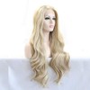 Xiweiya Wigs Blonde Lace Front Wig Mixed Color Synthetic Wig
