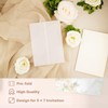 LxcshLjx 50 Pcs Pre-Folded Vellum Jackets, Vellum Paper for Invitations,