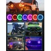 Largoods 7 Inch Headlight, LED Bike, RGB DRL Function, Hi&Lo