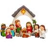 Qulable 12Pcs Nativity Set for Kids-Small Nativity Sets & Figures