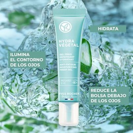 Yves Rocher Contorno De Ojos Hidratante Hydra Vegetal - Hidrata y Reduce las Ojeras - Para piel normal a mixta - 15 ml                                
