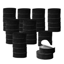 Zinkebol 40 PCS Black Round Self Stick Furniture Pads, Non Slip Anti Scratches Felt Pads Floors Protector, 19mm Diameter
