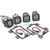 4x 3 inch 24W LED Fog Light Pods with Plug